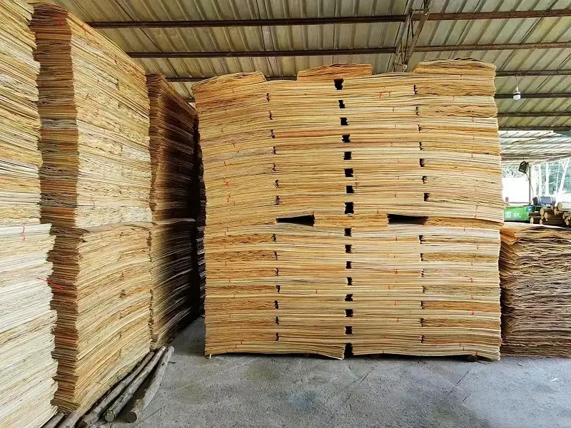 Veneer finished product display